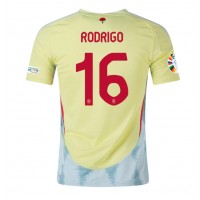 Španielsko Rodri Hernandez #16 Vonkajší futbalový dres ME 2024 Krátky Rukáv